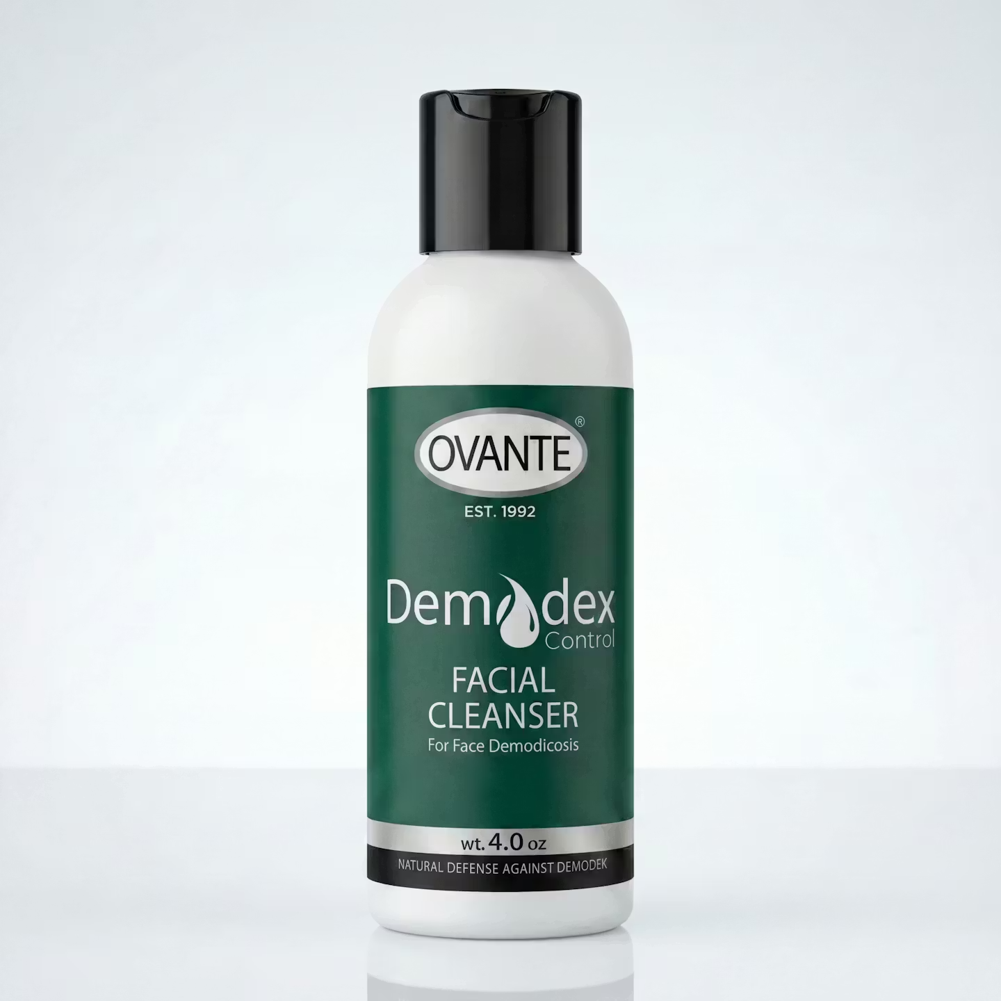 Demodex Control Facial Cleanser by Ovante | Gentle Daily Face Cleanser – 4.0 oz