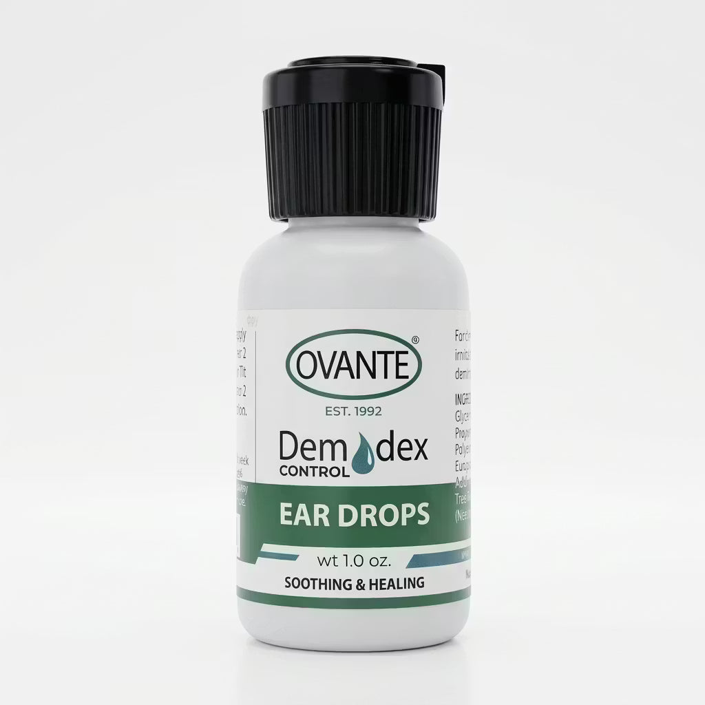 Ovante Demodex Ear Drops – Ear Hygiene Drops for Demodex-Prone Skin, Ear Mite Concerns & Itchy-Looking External Ear Areas