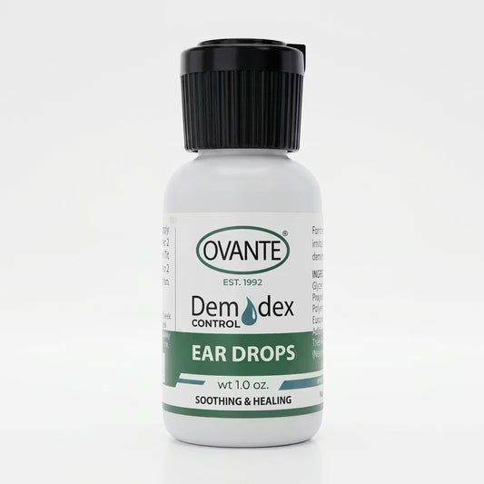 Ovante Demodex Ear Drops – Ear Hygiene Drops for Demodex-Prone Skin, Ear Mite Concerns & Itchy-Looking External Ear Areas