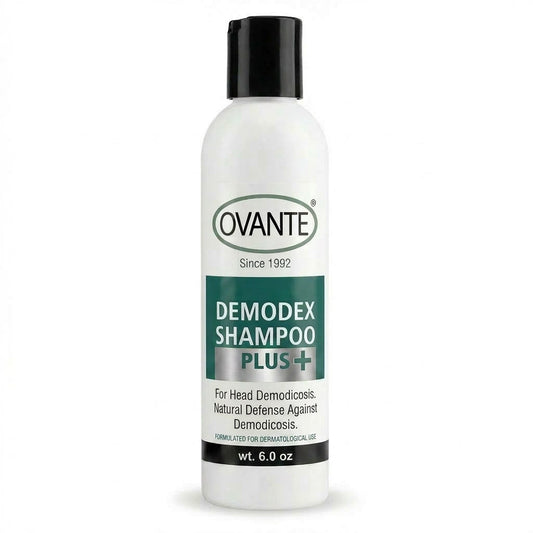 Ovante Demodex Shampoo Plus+ for Scalp & Head – Tea Tree, Sulfur & Lemongrass Scalp Support Shampoo – Extra Strength Formula – 6 oz